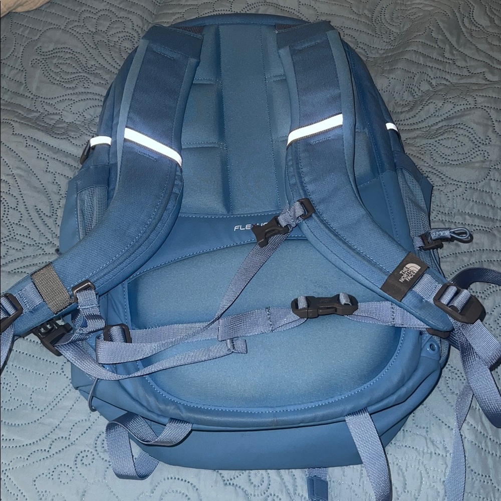 The North Face Teal Backpack with Bungee Cord - Picture 2 of 4
